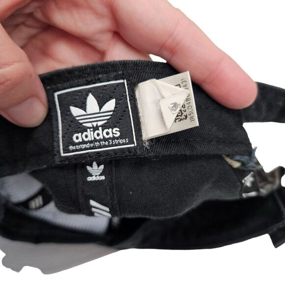 Adidas Men's Black Dad Hat Adjustable Strap & Logo Classic Retro Fading - Picture 3 of 8